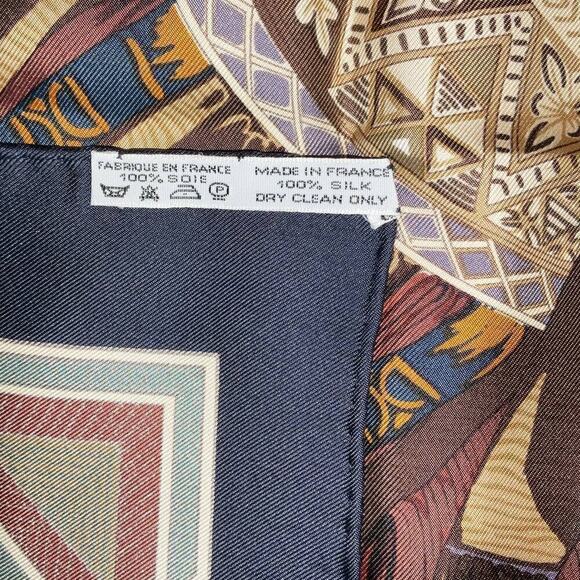 Hermes Hermès Cuirs Du Desert Silk Scarf 90cm Square Carre - Picture 6 of 16